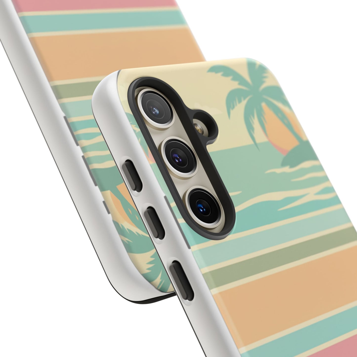 Tough Case — Retro Pastel Sunset Palm Tree Phone Case