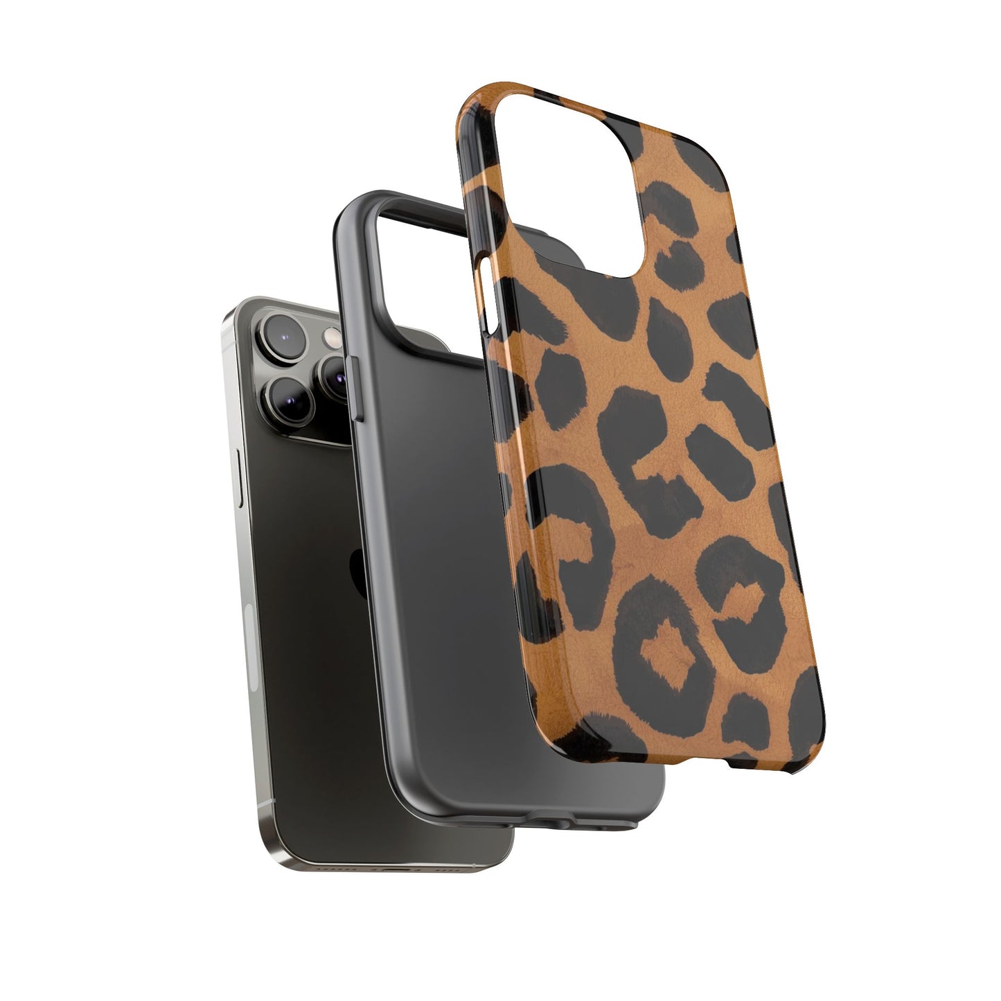 Leopard Print Tough Phone Case — Protective Animal Print iPhone Case