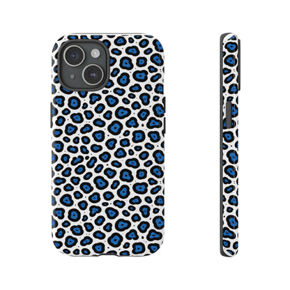 Blue Leopard Print Phone Case – Tough Protective Cover