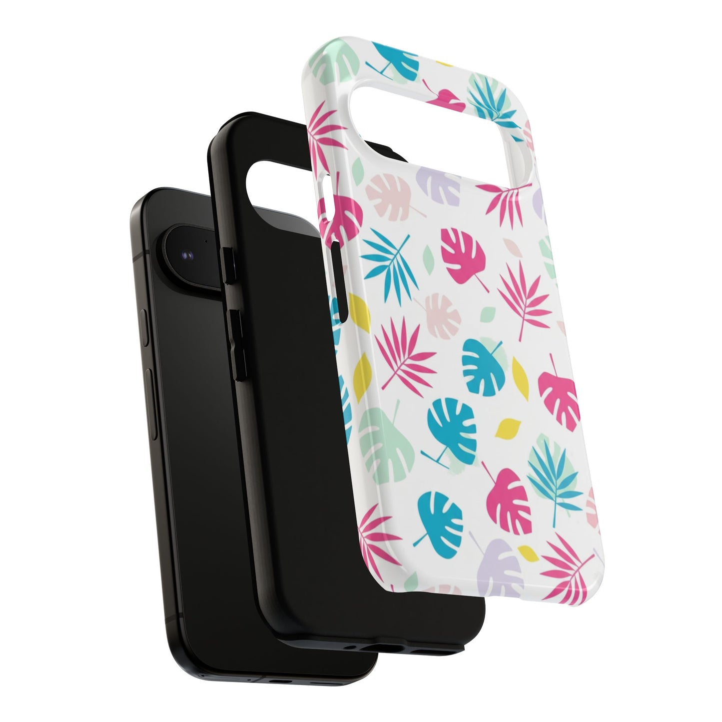 Tropical Leaf Phone Case — Colorful Pastel Monstera & Palm iPhone Case