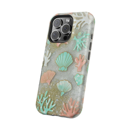 Seashell Coral Magnetic Impact Phone Case