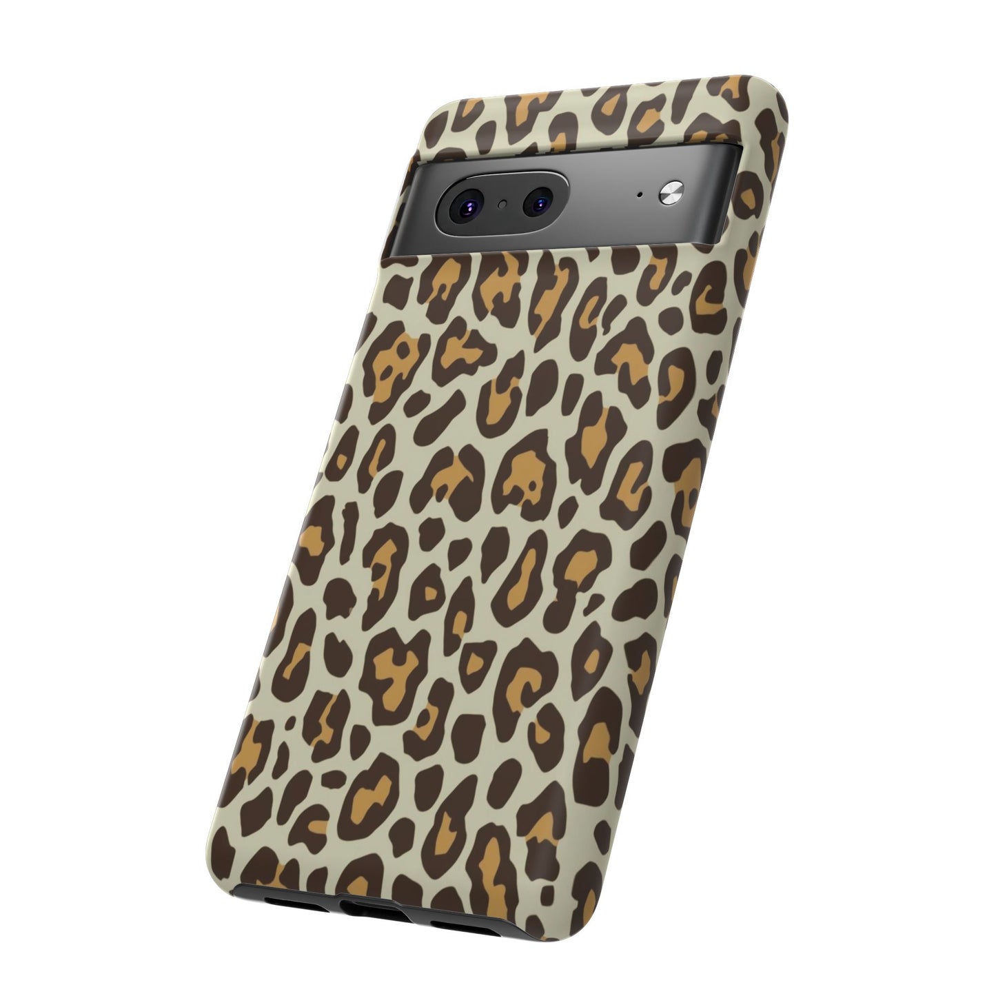 Leopard Print Tough Phone Case — Durable Protective Animal Print Case