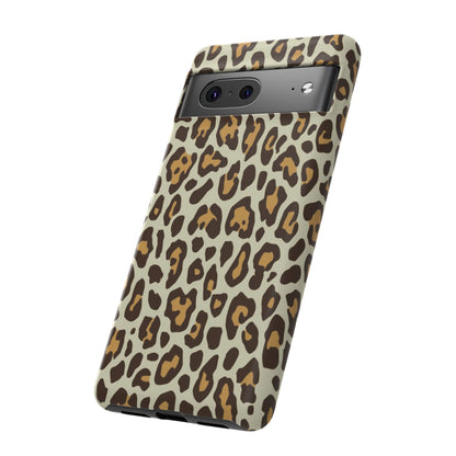 Leopard Print Tough Phone Case — Durable Protective Animal Print Case