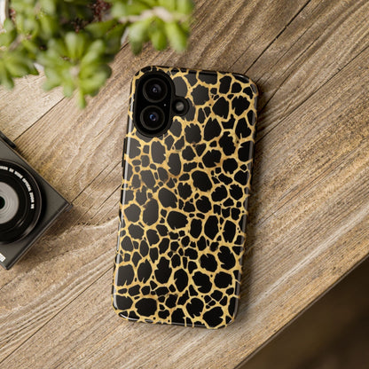 Giraffe Print Tough Phone Case — Durable Leopard-Style Protective Cover