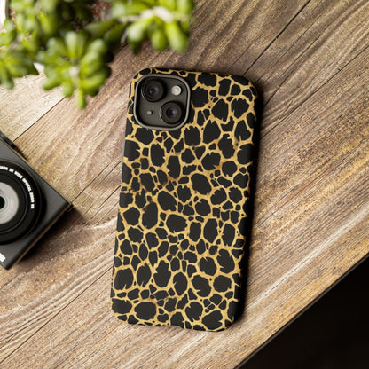 Giraffe Print Tough Phone Case — Durable Leopard-Style Protective Cover