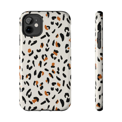 Leopard Print Tough Phone Case — Stylish Protective iPhone Cover