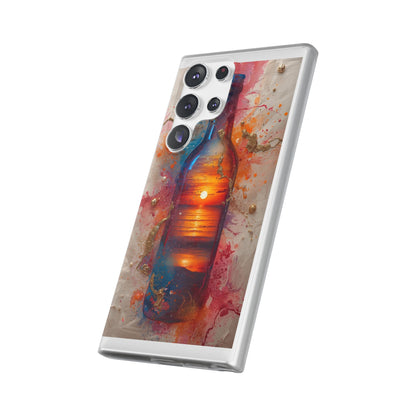 Copy of Floral Holographic Phone Case — Iridescent Leaves & Flowers Flexi Case