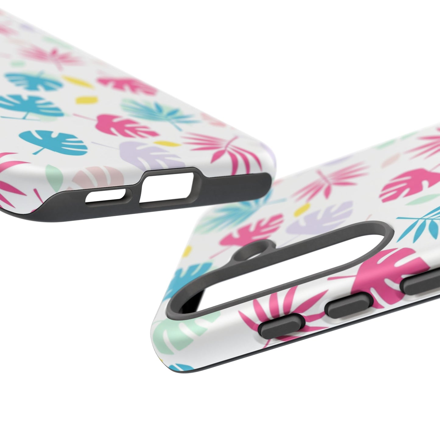 Tropical Leaf Phone Case — Colorful Pastel Monstera & Palm iPhone Case