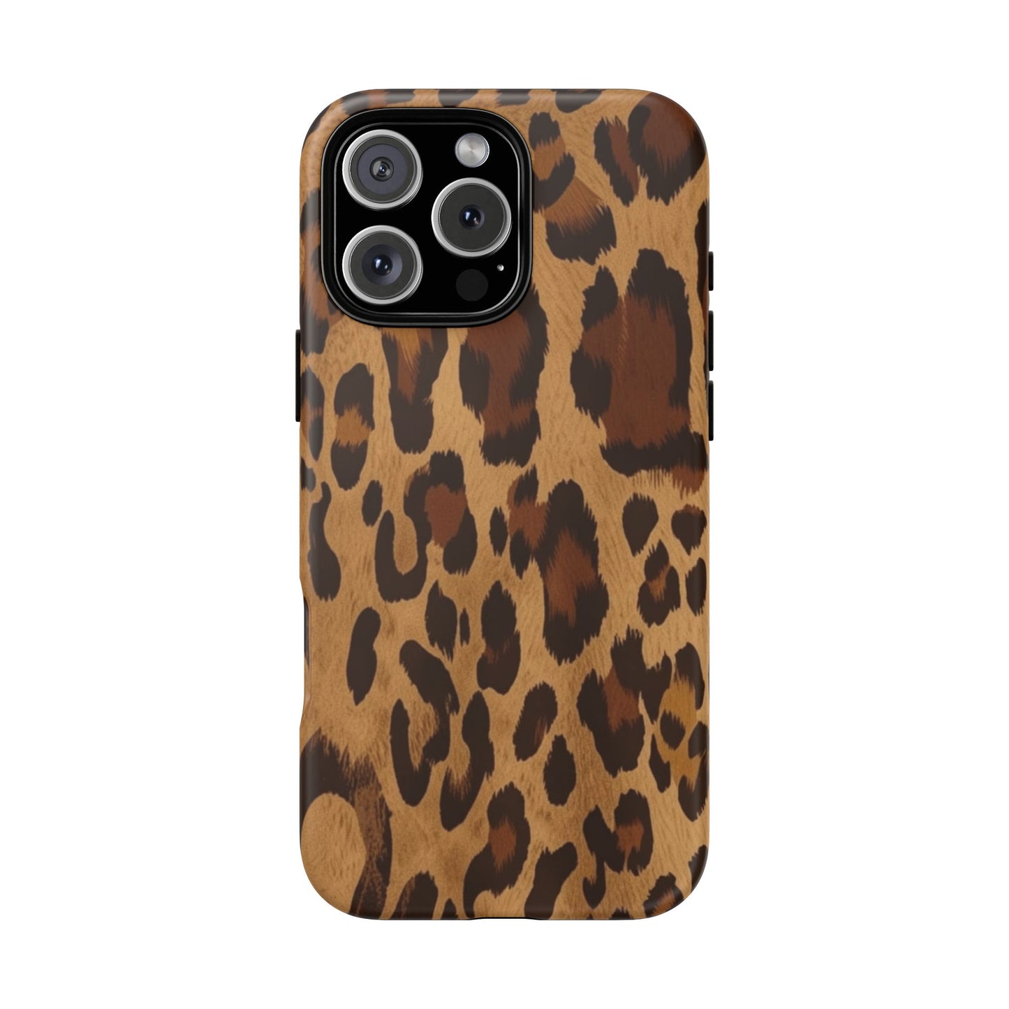 Leopard Print Tough Phone Case — Durable Animal Print Protective Cover