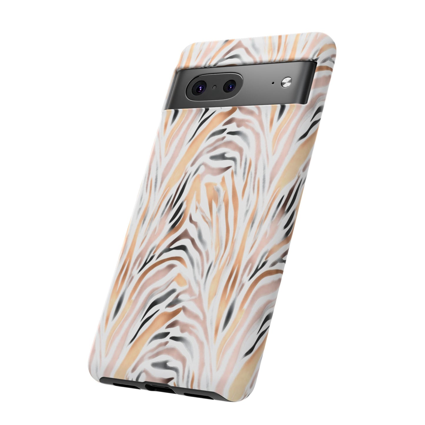 Tough Case — Neutral Watercolor Tiger Stripe Phone Case