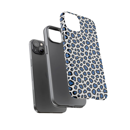 Blue Leopard Print Phone Case – Tough Protective Cover