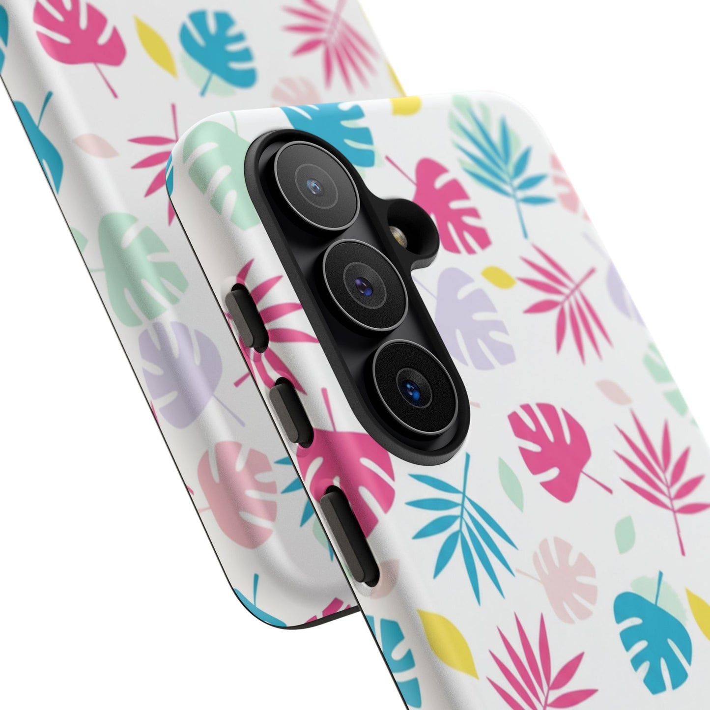 Tropical Leaf Phone Case — Colorful Pastel Monstera & Palm iPhone Case