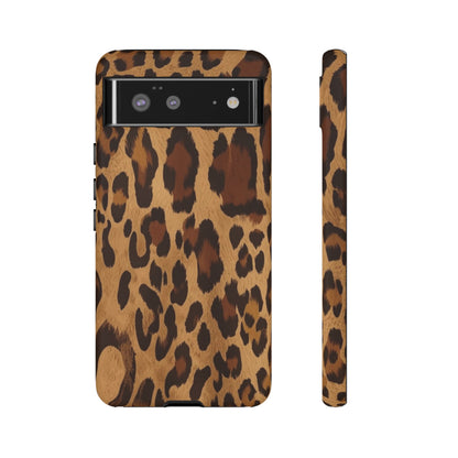 Leopard Print Tough Phone Case — Durable Animal Print Protective Cover