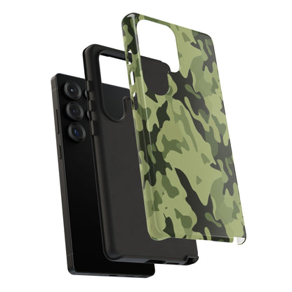 Camo Tough Phone Case — Military Green Protective iPhone Cover
