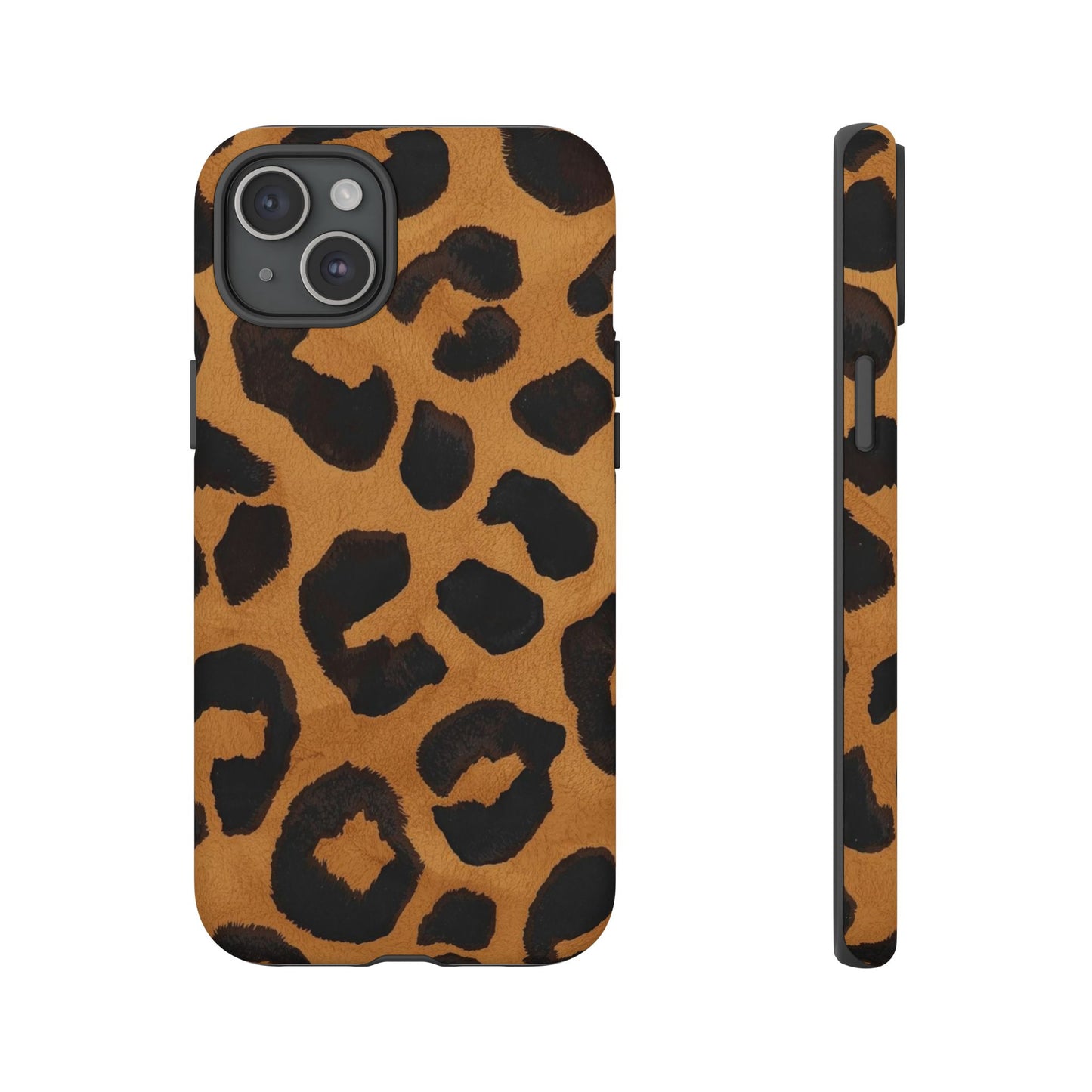 Leopard Print Tough Phone Case — Protective Animal Print iPhone Case