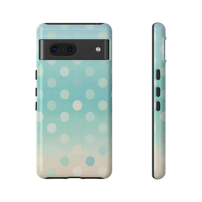 Abstract Palm Tough Phone Case — Minimal Coastal Blue Protective Cover