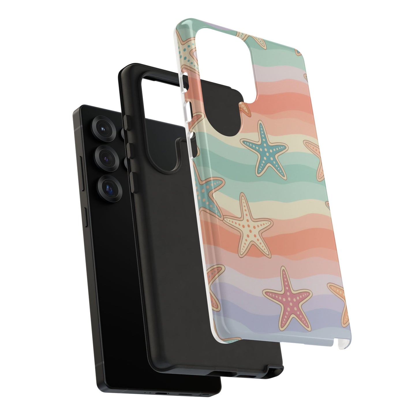 Starfish Wave Tough Phone Case — Pastel Beach Protective Cover