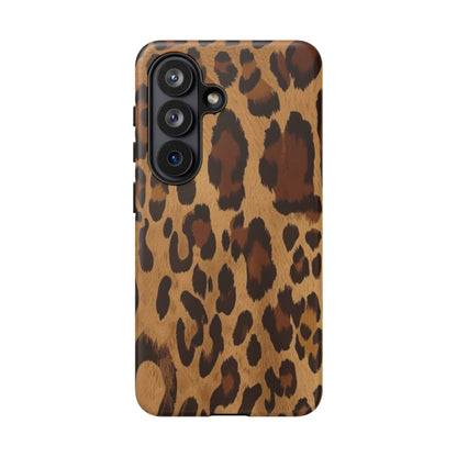 Leopard Print Tough Phone Case — Durable Animal Print Protective Cover