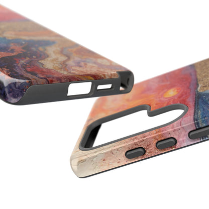 Sunset Coast Phone Case — Colorful Abstract Beach Art Tough Case