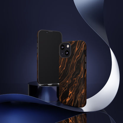 Copper Swirl Phone Case — Tough Protective iPhone Cover