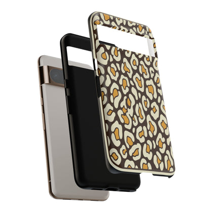 Leopard Print Tough Phone Case — Durable Protective iPhone Cover