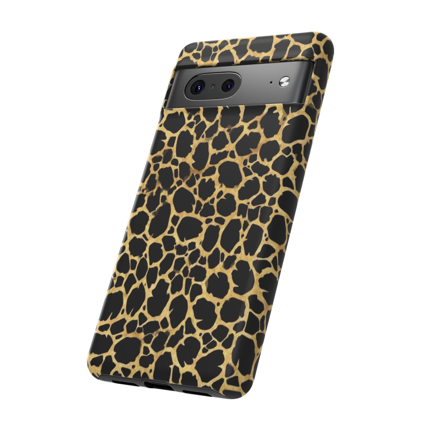 Giraffe Print Tough Phone Case — Durable Leopard-Style Protective Cover