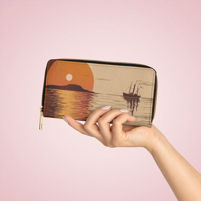 Women's Nautical Wallet -  Coastal Vegan Wallet