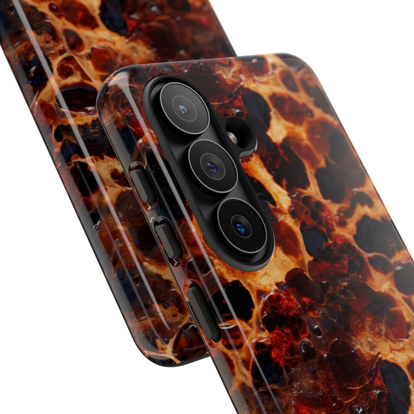 Tortoiseshell Phone Case — Protective iPhone Cover with Classic Amber Pattern