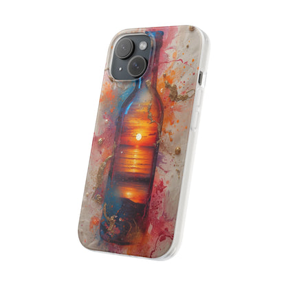 Copy of Floral Holographic Phone Case — Iridescent Leaves & Flowers Flexi Case