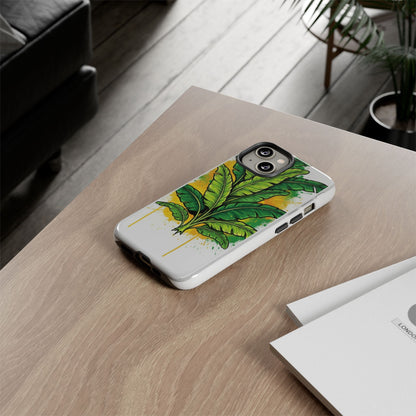 Tropical Banana Leaf Phone Case — Vibrant Green Plant Protector