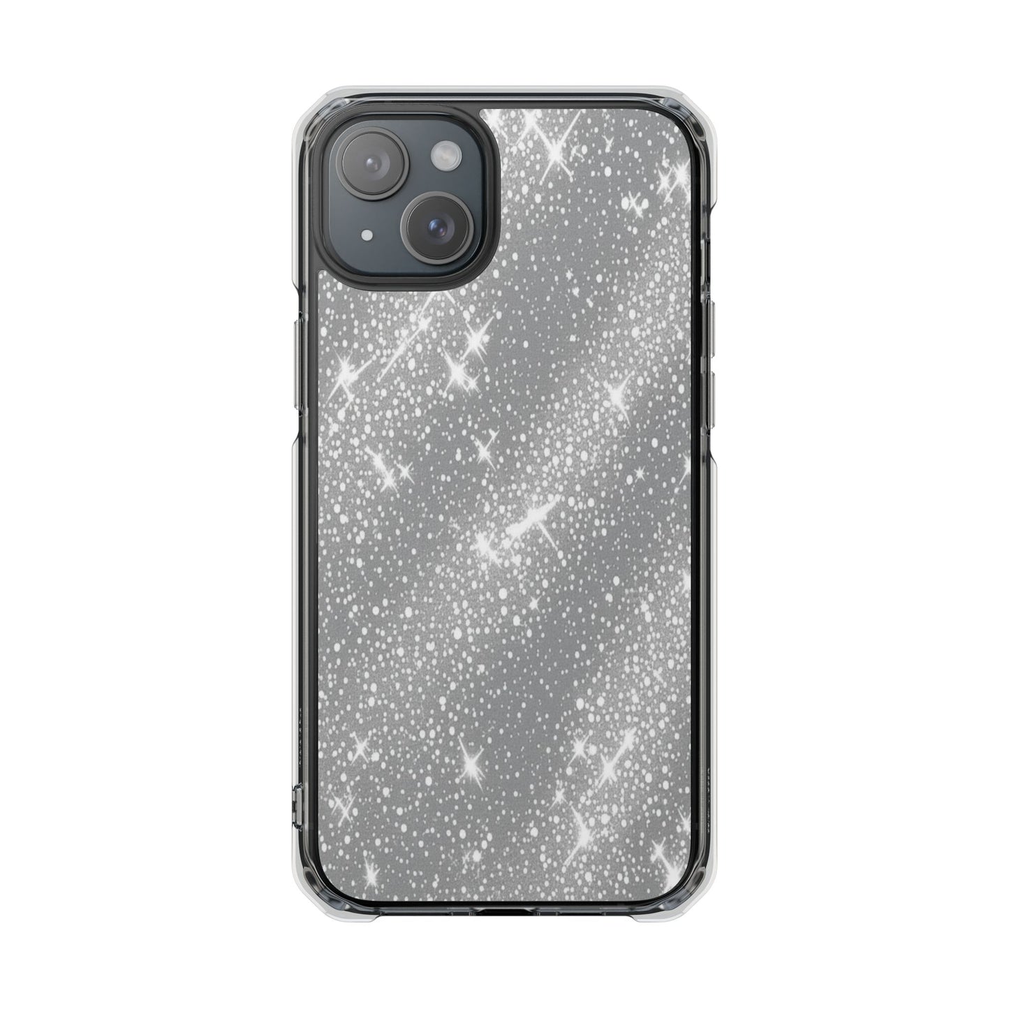 Clear Glitter Magnetic Phone Case — Sparkle Impact Protection