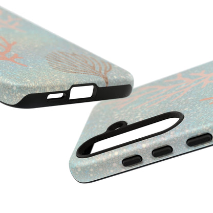 Seafoam Sparkle Phone Case – Coral & Seashell Tough Case