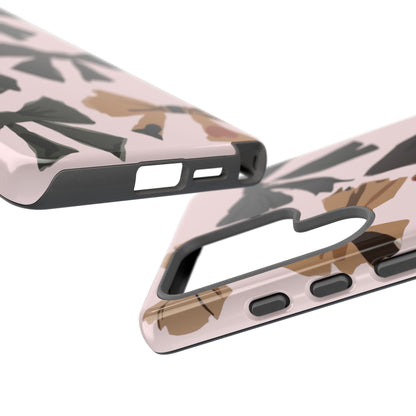 Bow Pattern Phone Case - Pink, Brown & Black Bows Protective Cover