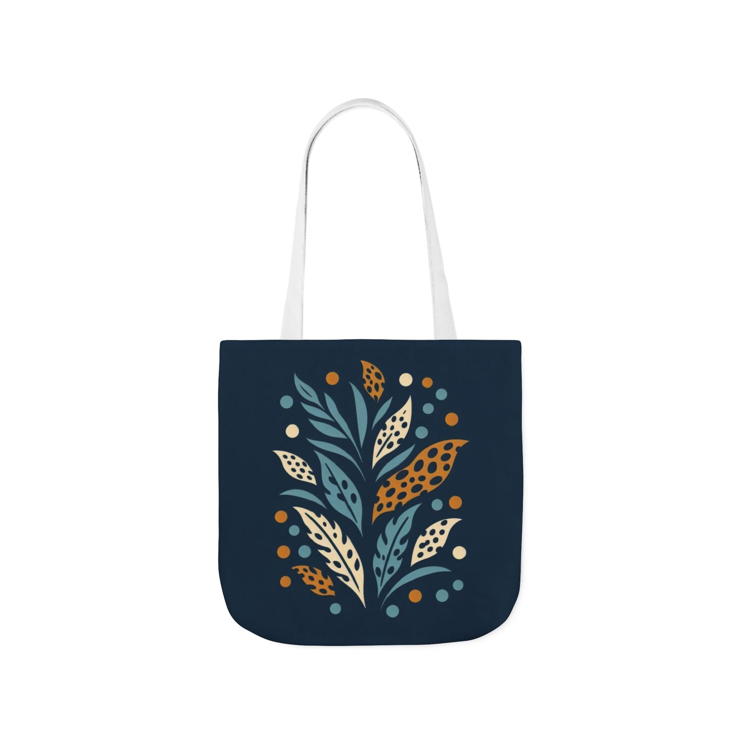 Boho Leaves Canvas Tote Bag, Great for Shopping, Beach Days, Gifts, Festivals, and Everyday Use