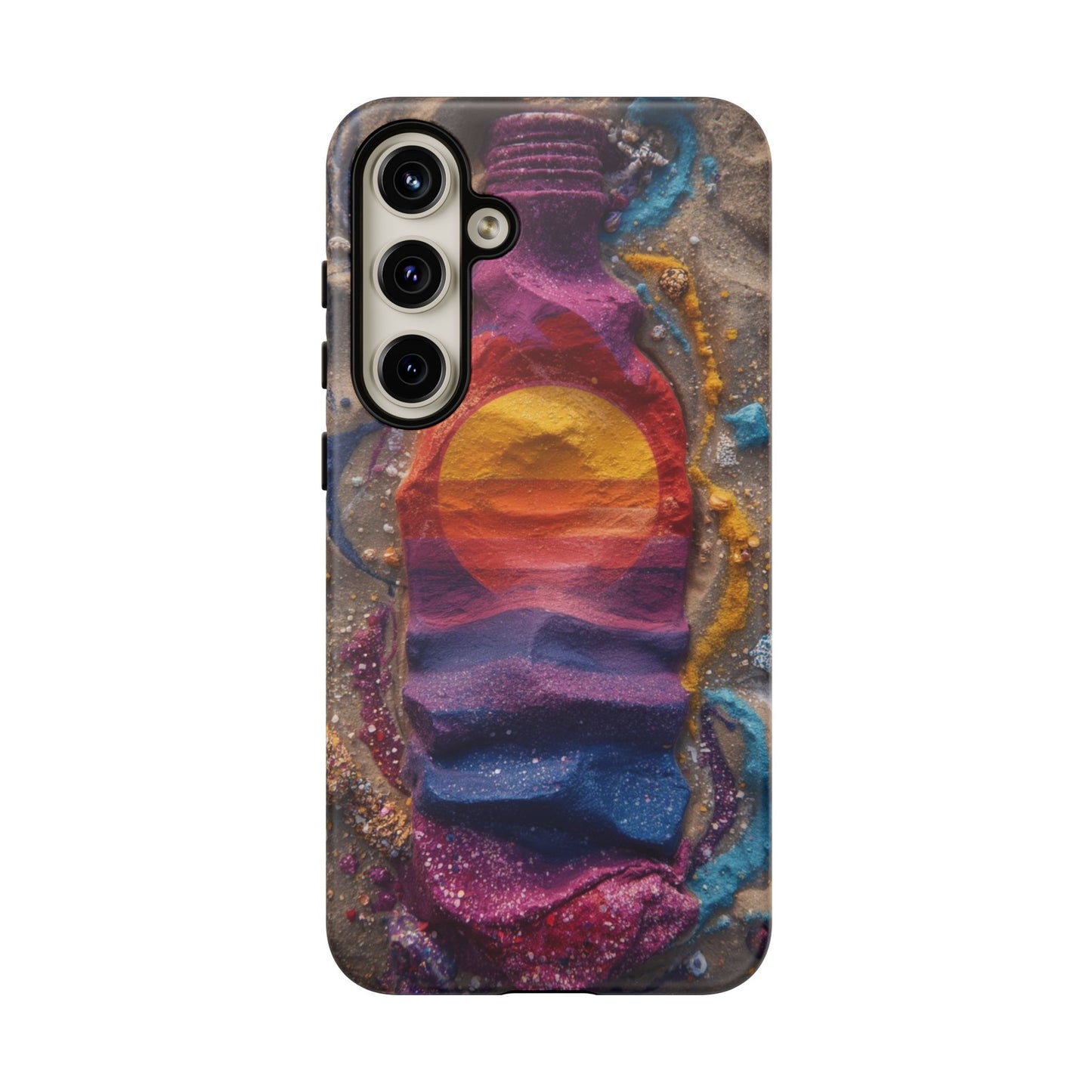 Phone Case — Colorful Sand Art Sunset Tough Protective Case