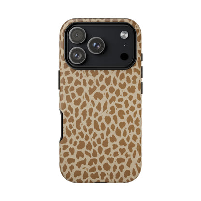 Leopard Print Tough Phone Case — Slim Protective Animal Pattern