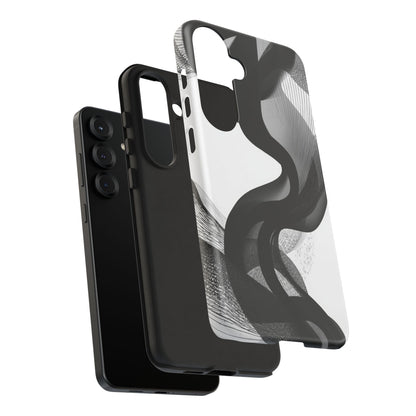 Phone Case — Monochrome Abstract Protective Cover