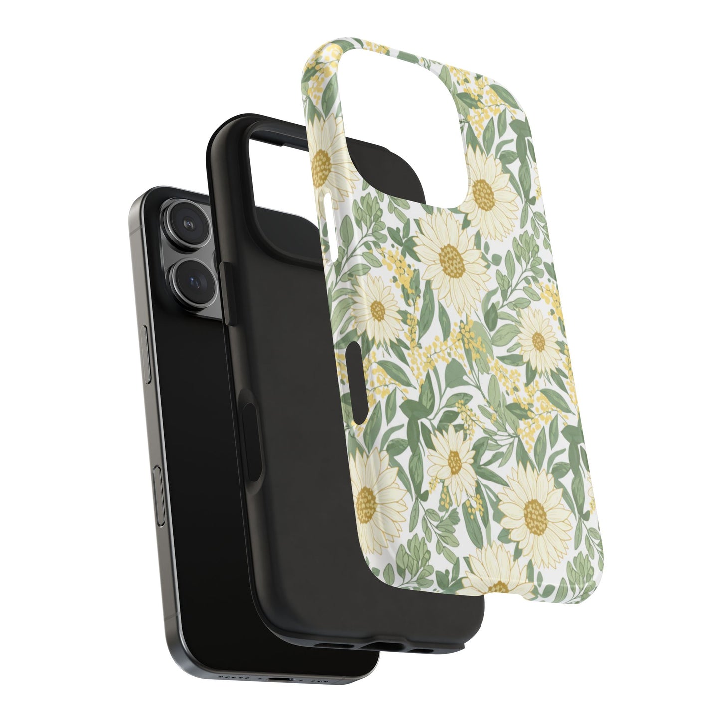 Daisy Meadow Tough Phone Case — Floral Protective Phone Cover