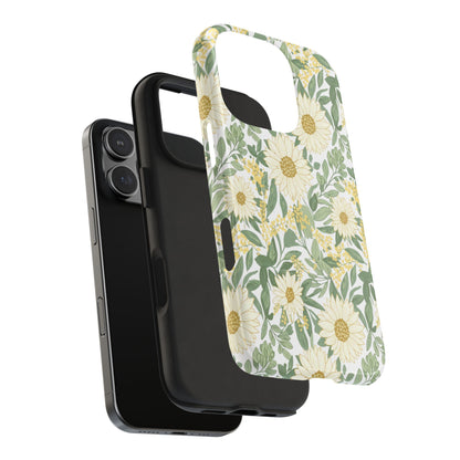Daisy Meadow Tough Phone Case — Floral Protective Phone Cover