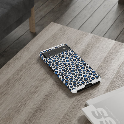 Blue Leopard Print Phone Case – Tough Protective Cover