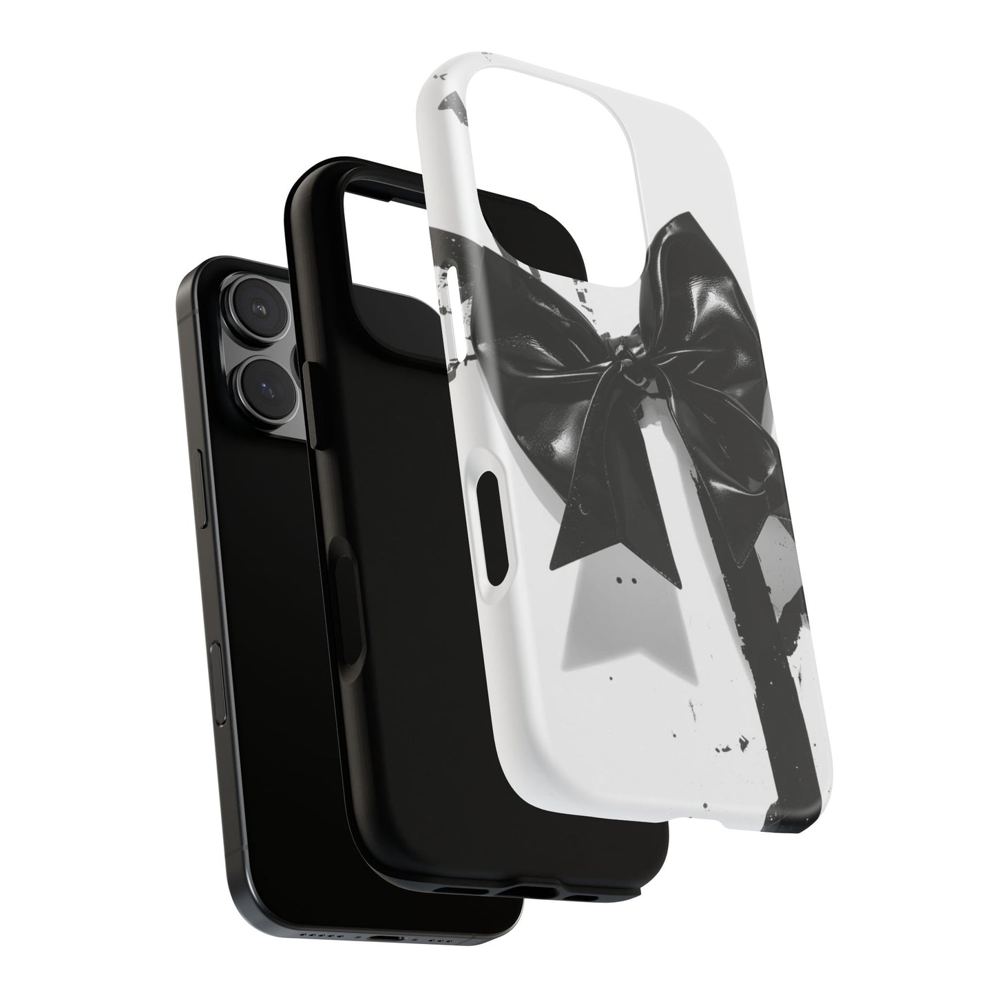 Phone Case — Black Bow Graphic Protective Cover
