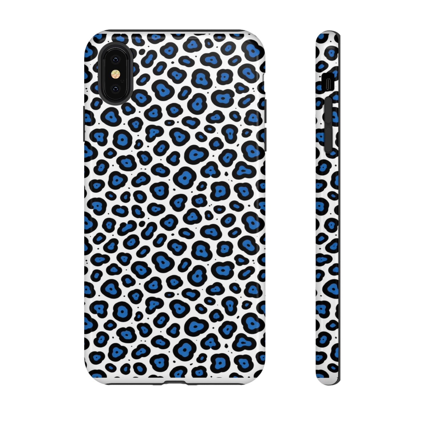 Blue Leopard Print Phone Case – Tough Protective Cover