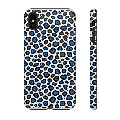 Blue Leopard Print Phone Case – Tough Protective Cover