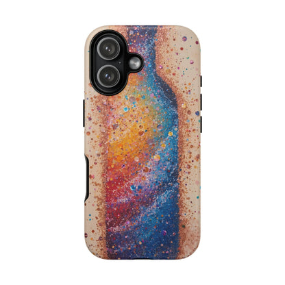 Galaxy Bottle Tough Phone Case — Colorful Nebula Splash iPhone Cover