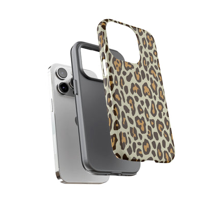 Leopard Print Tough Phone Case — Durable Protective Animal Print Case