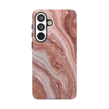 Rose Gold Marble Tough Phone Case