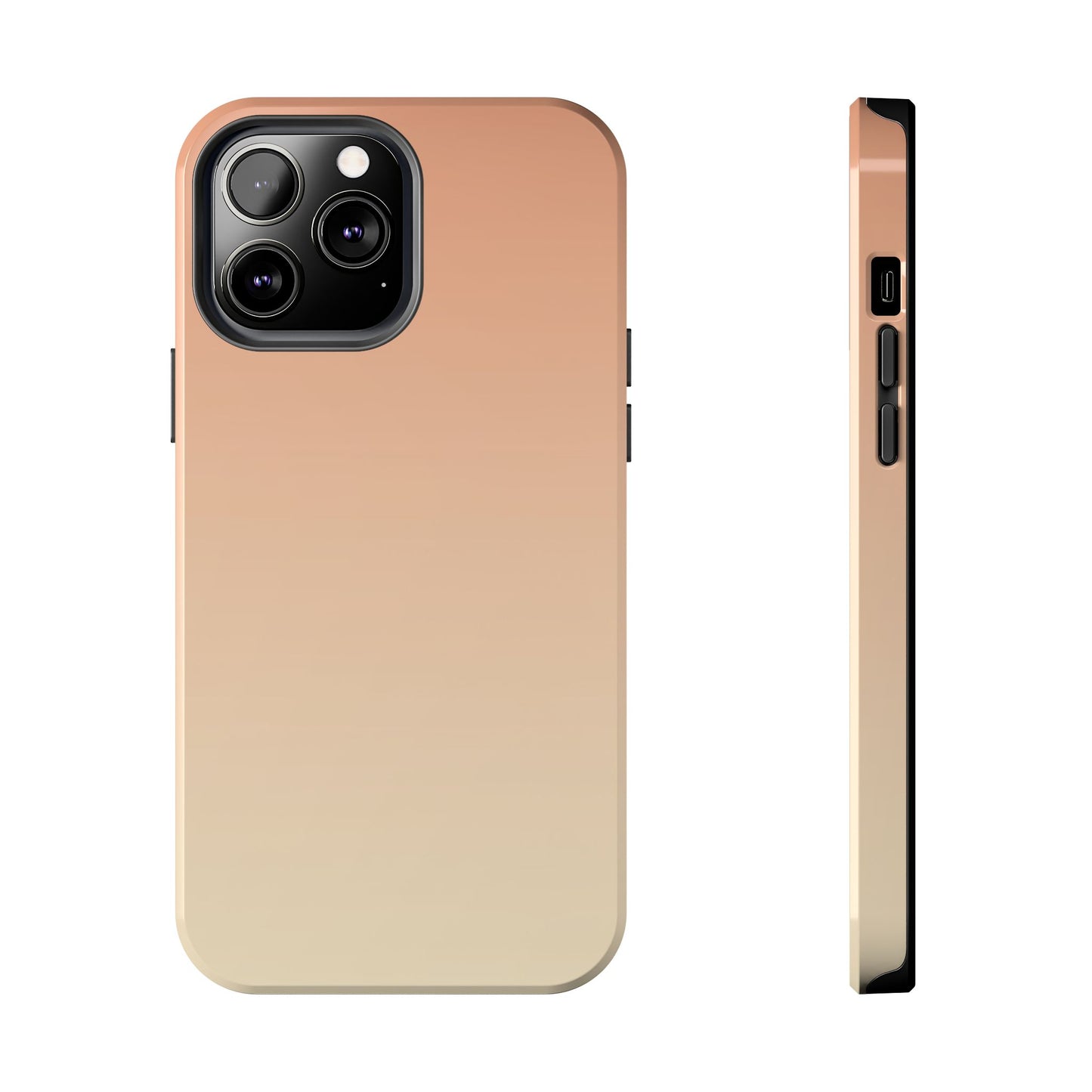 Gradient Tough Phone Case — Peach Ombre Protective Cover