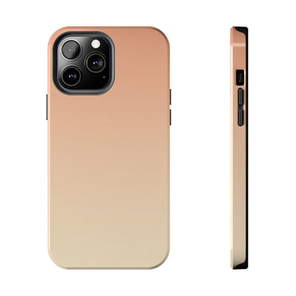 Gradient Tough Phone Case — Peach Ombre Protective Cover