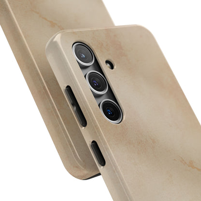 Tough Phone Case — Vintage Beige Marble Protective Phone Cover