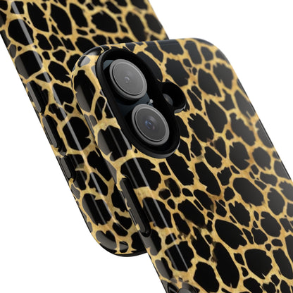 Giraffe Print Tough Phone Case — Durable Leopard-Style Protective Cover